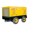 353 CFM 145 PSI Compresseur d'air rotatif à vis à entraînement diesel portable avec moteur diesel CUMMINS de 125 HP