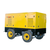 353 CFM 145 PSI Compresseur d'air rotatif à vis à entraînement diesel portable avec moteur diesel CUMMINS de 125 HP