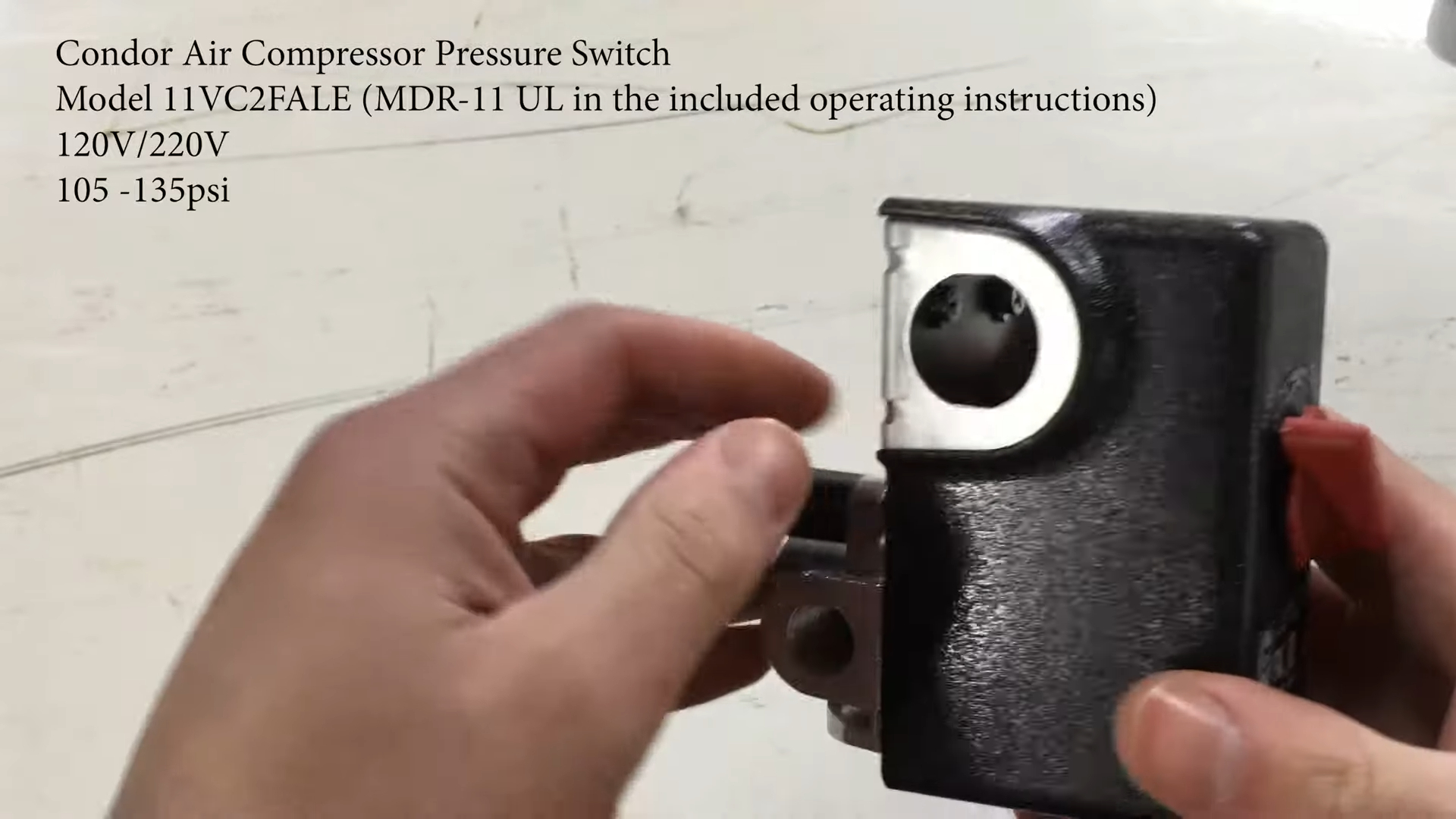 Pressostat du compresseur d'air