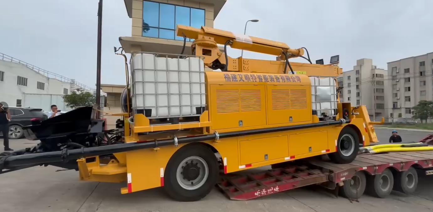 AWT3016f Shotcrete Spraying Machine expédiée en Thaïlande