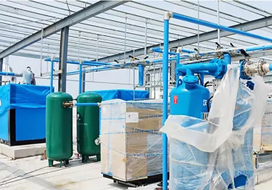 Précautions pour l'installation de la canalisation d'alimentation en air du compresseur d'air à vis