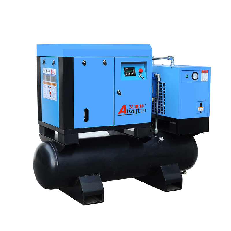 Compresseur d'air à vis tout-en-un 10Hp 7.5kW avec réservoir d'air